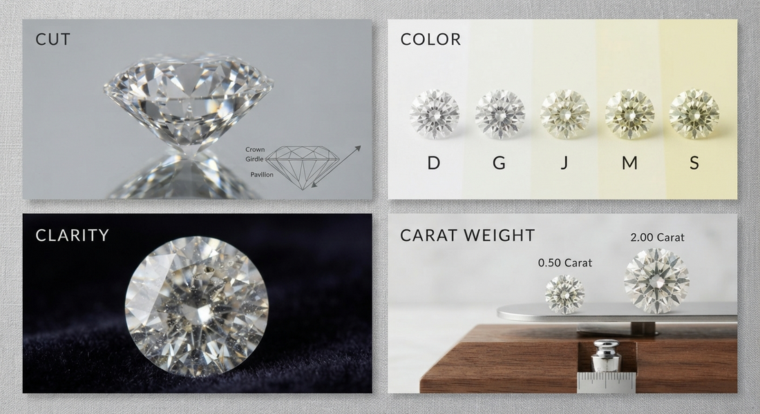 The 4Cs of Diamonds Explained for First-Time Buyers