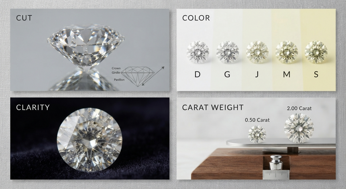 The 4Cs of Diamonds Explained for First-Time Buyers