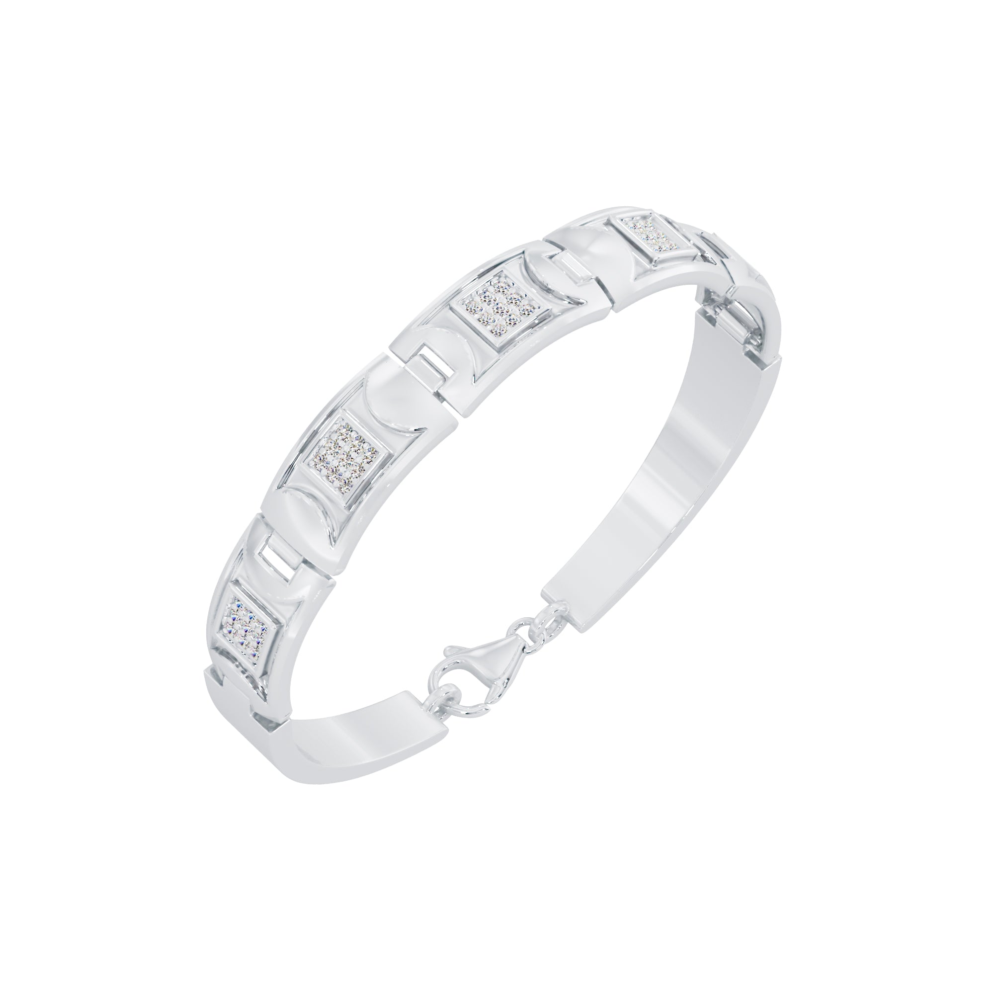 Sterling Crown Bracelet