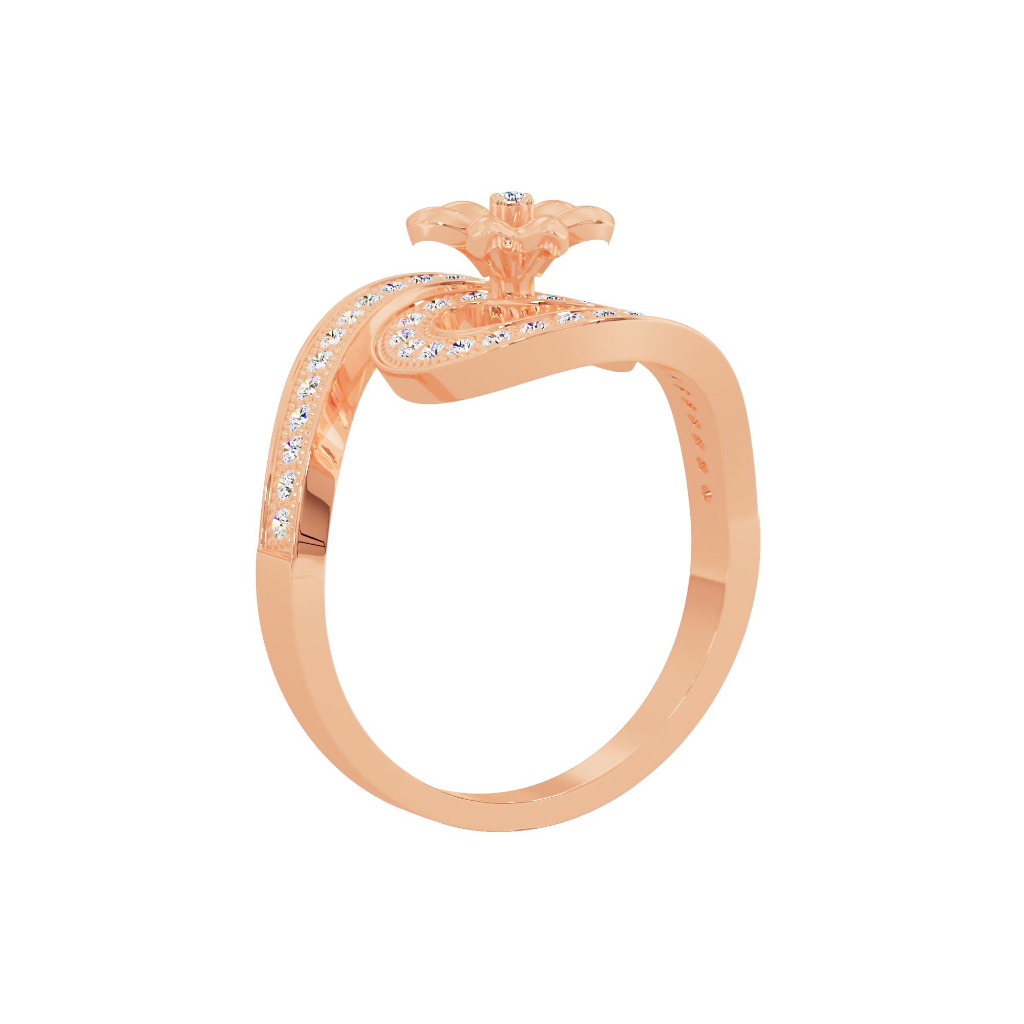 Orchid Crown Ring