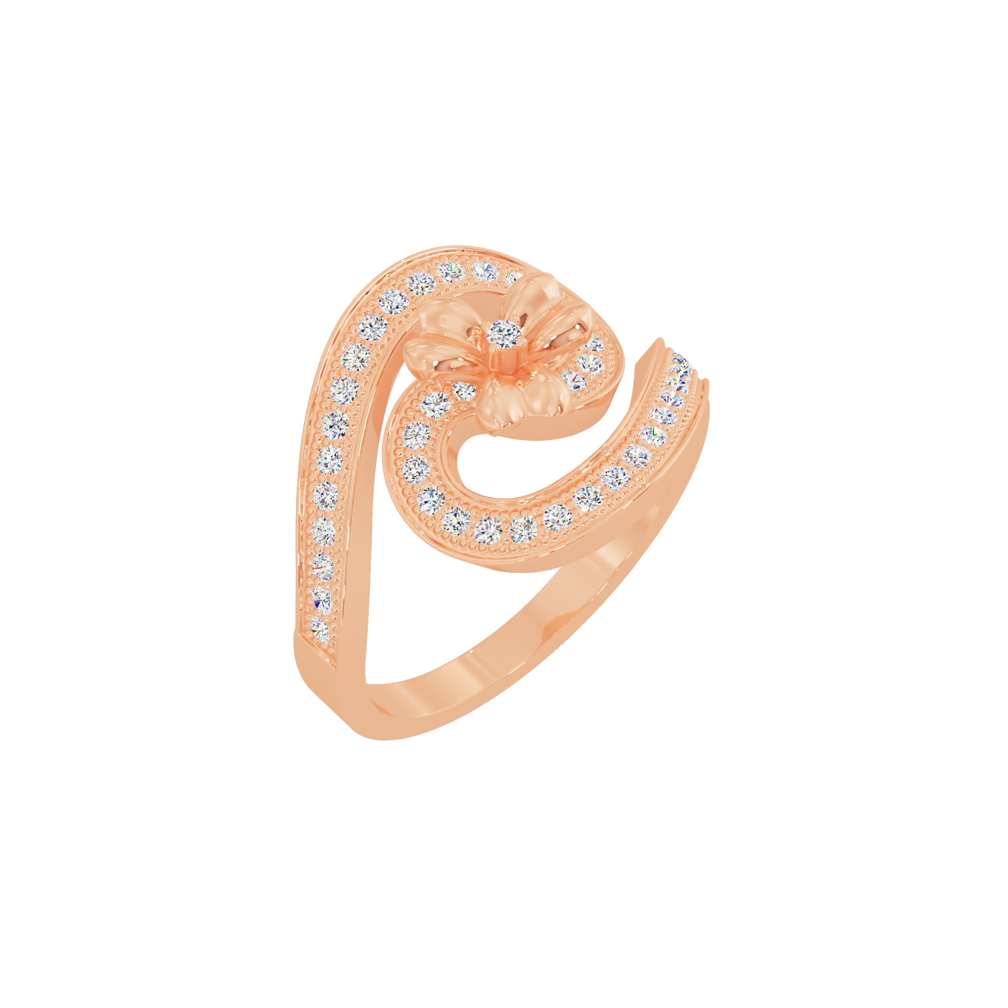 Orchid Crown Ring