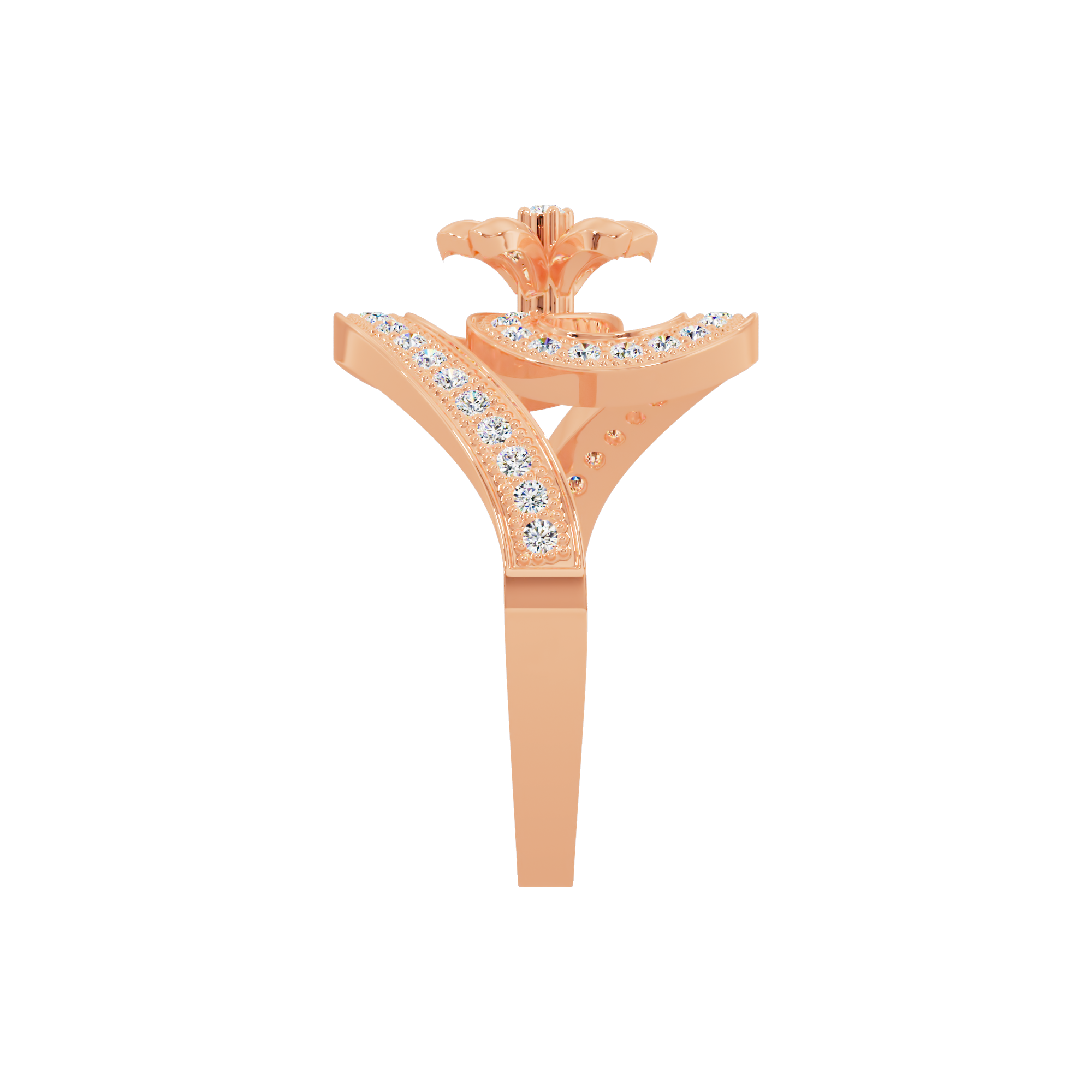 Orchid Crown Ring