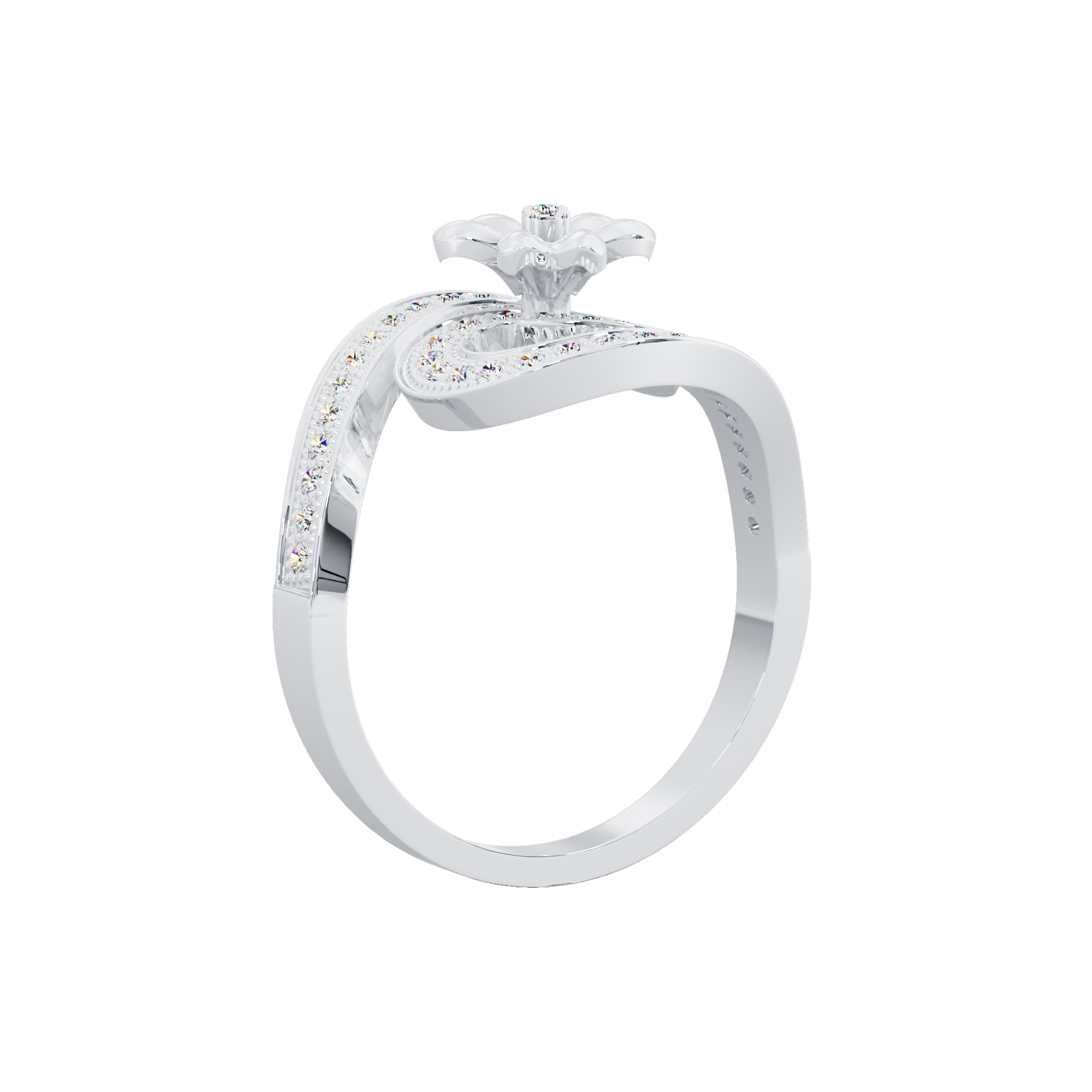 Orchid Crown Ring