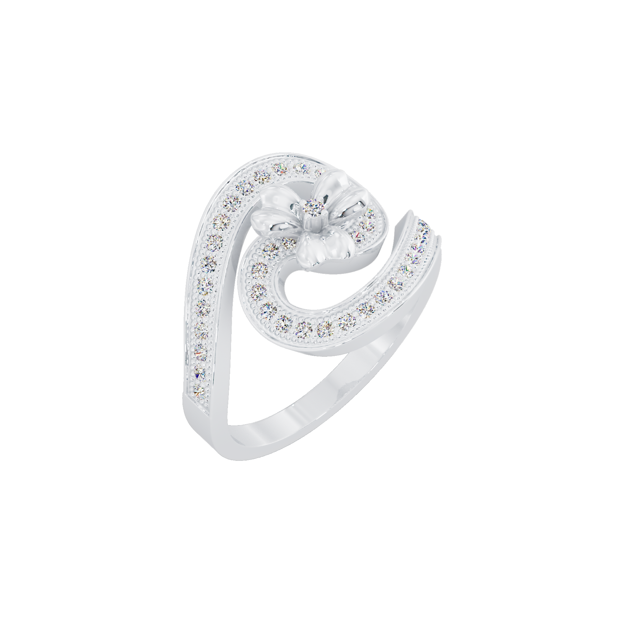 Orchid Crown Ring