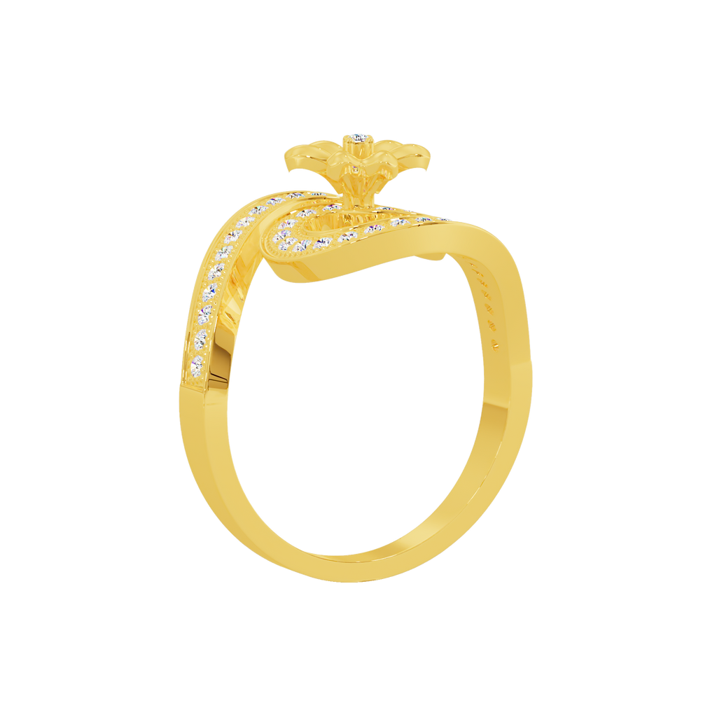Orchid Crown Ring