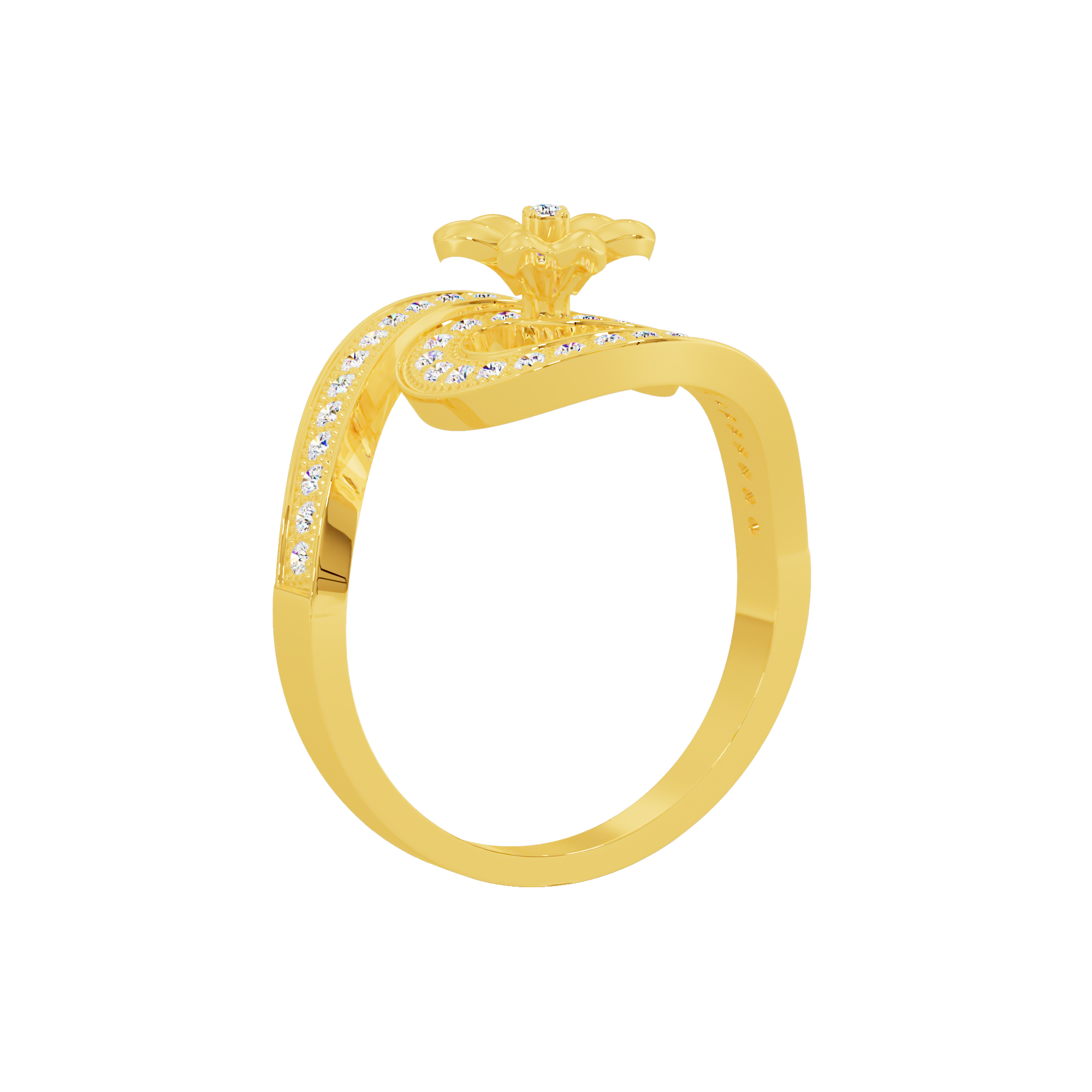 Orchid Crown Ring