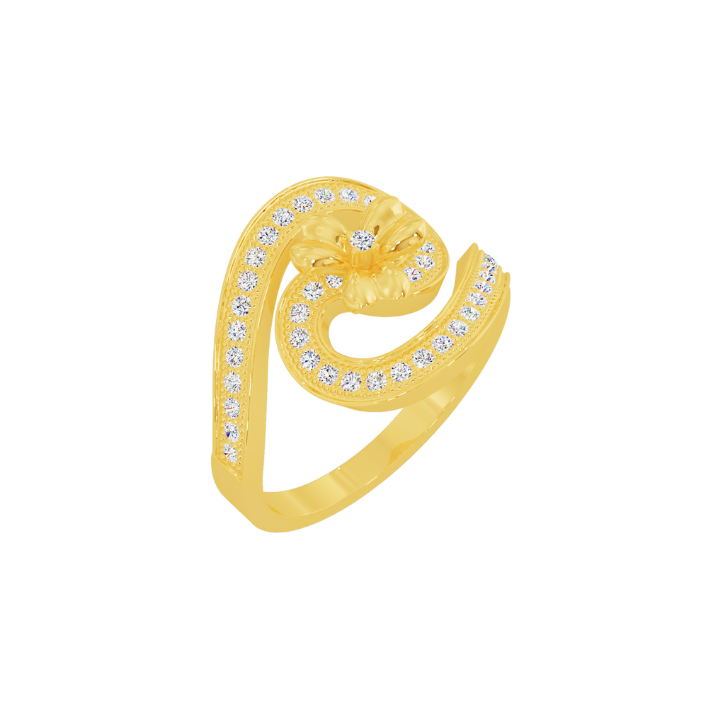 Orchid Crown Ring