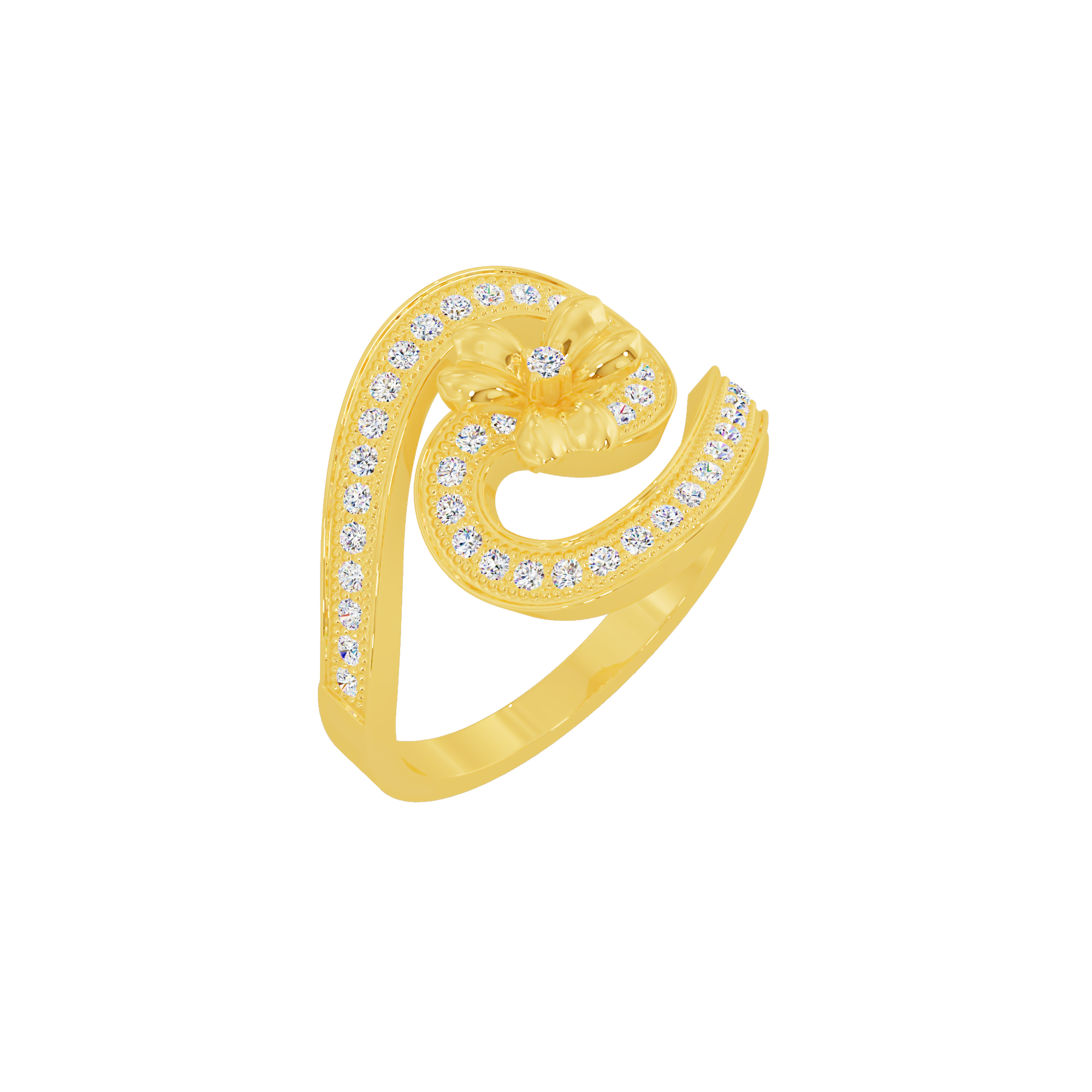 Orchid Crown Ring
