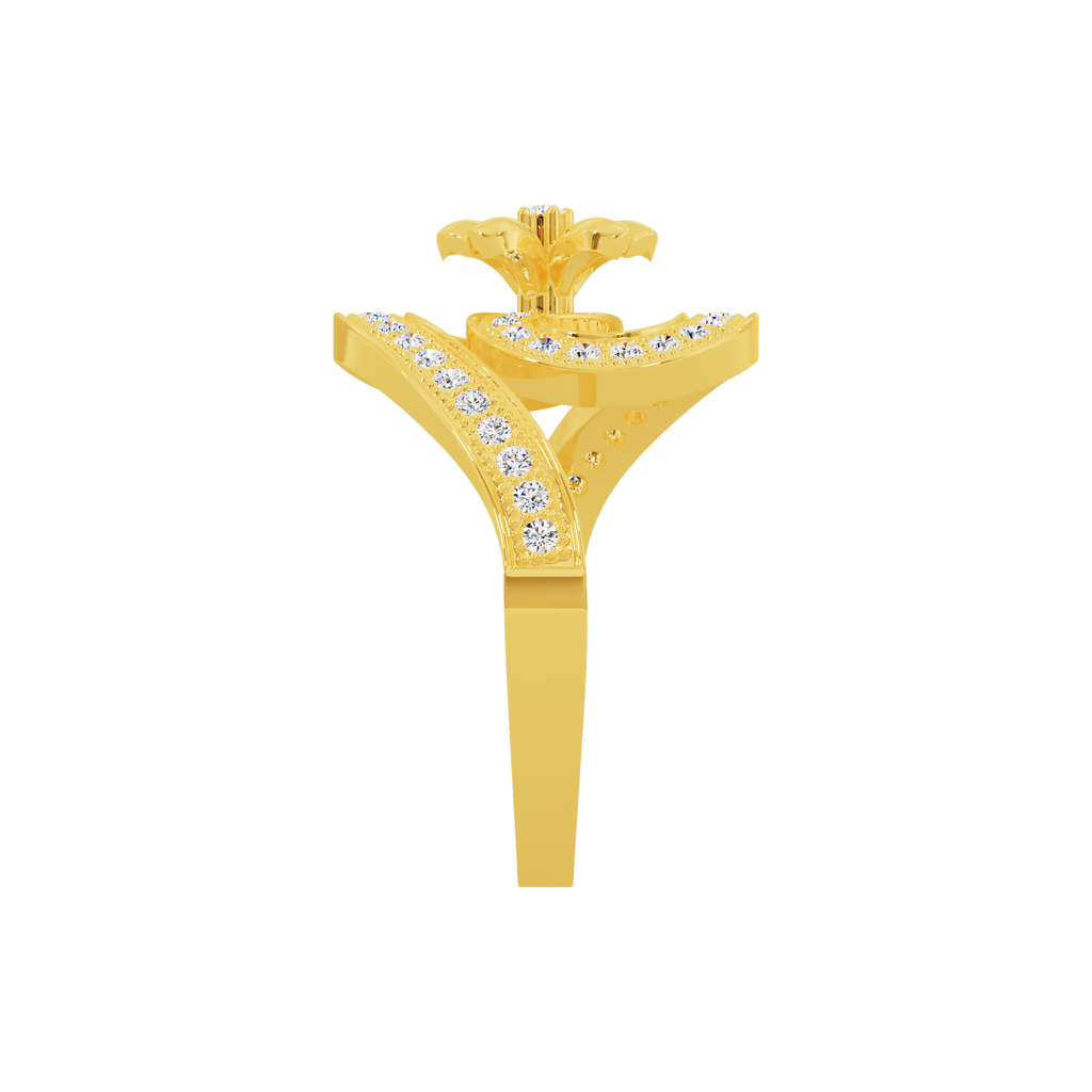 Orchid Crown Ring