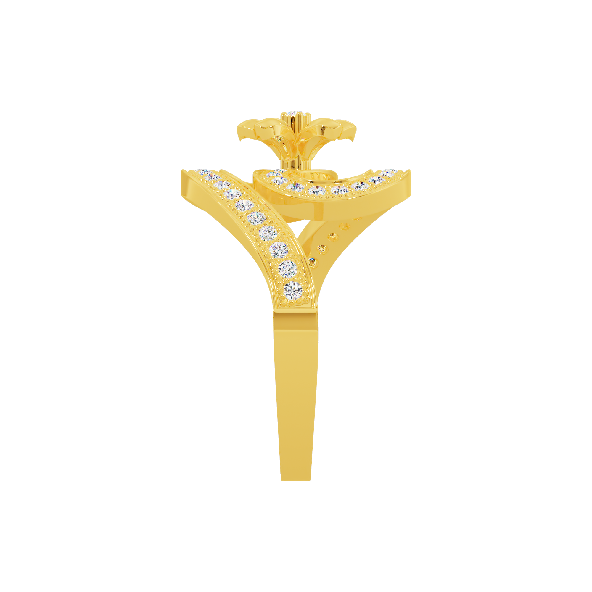 Orchid Crown Ring