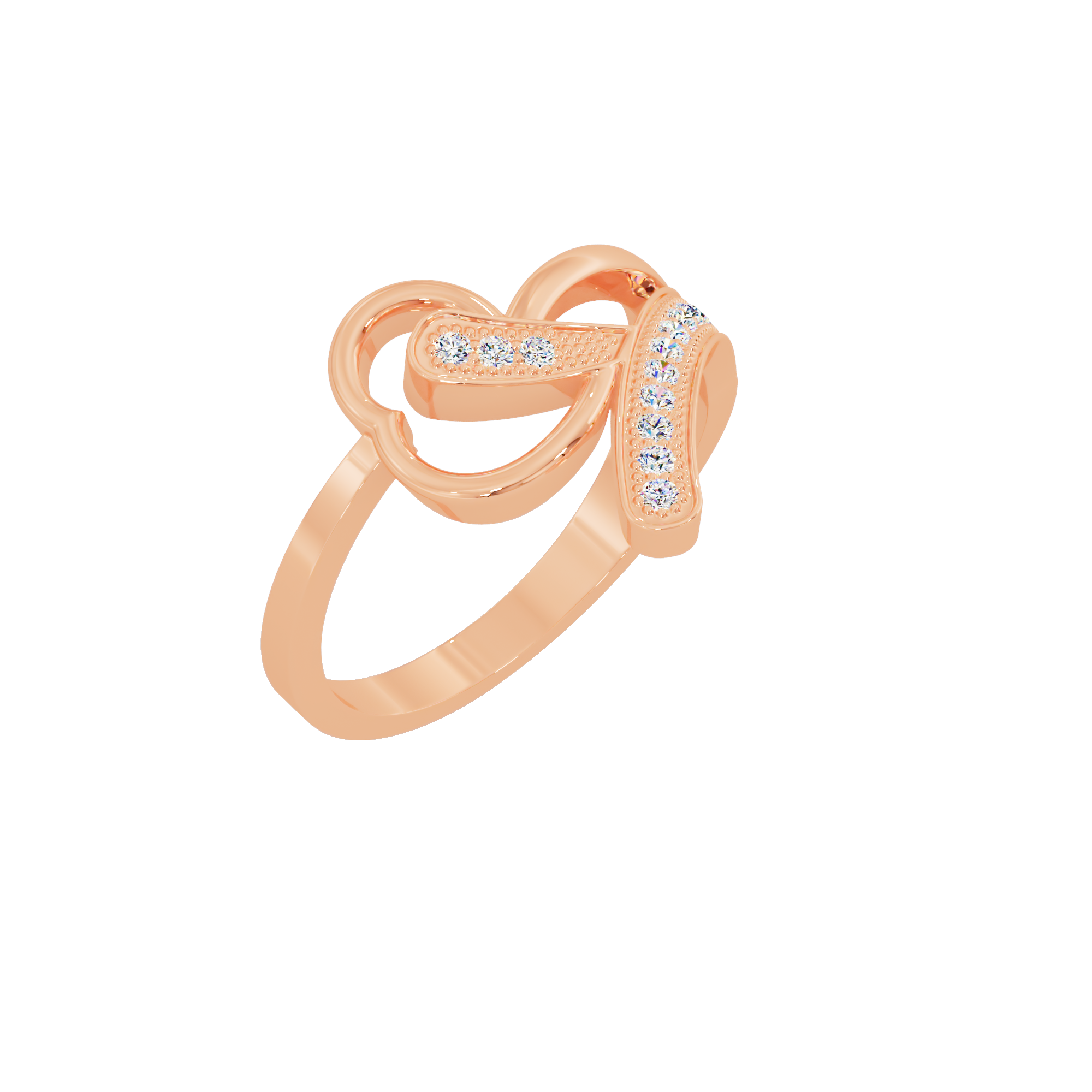 Clover Halo Ring