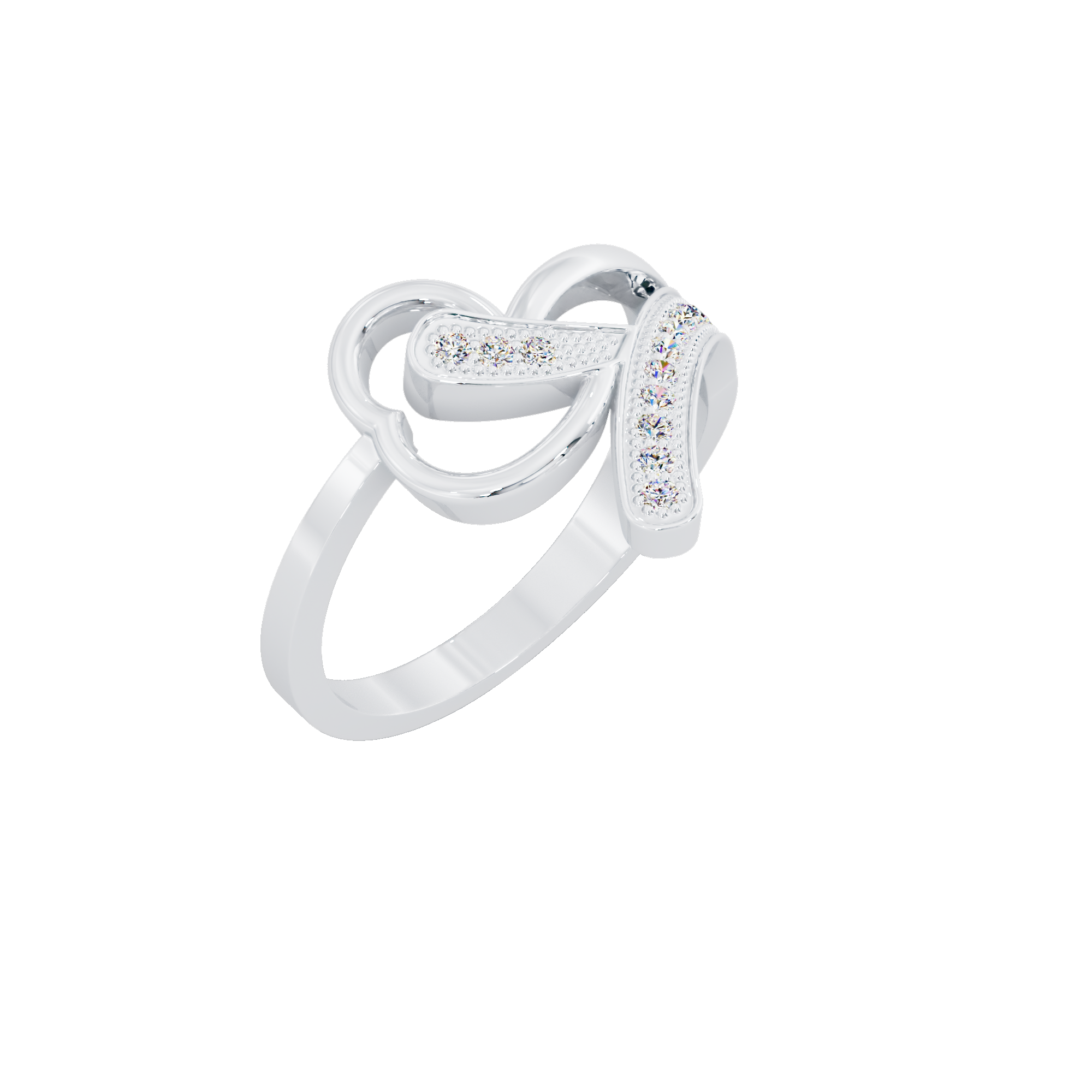 Clover Halo Ring