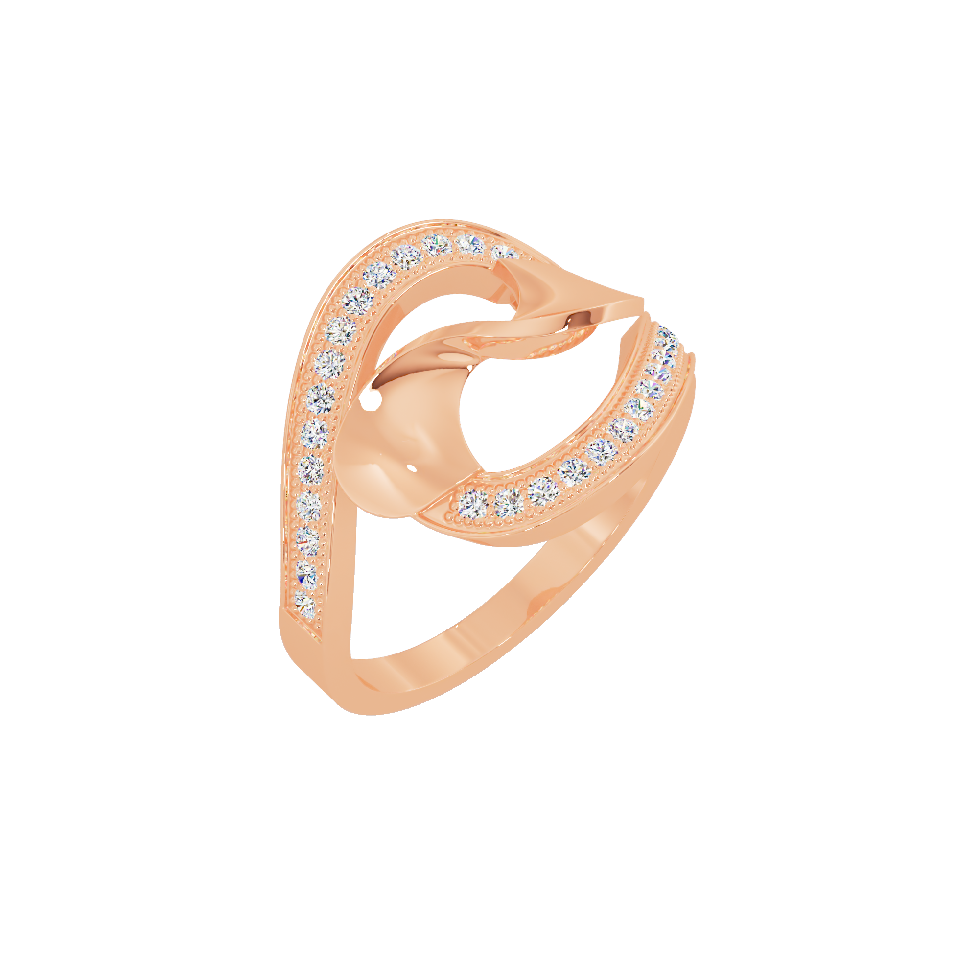 Fleur Solitaire Ring