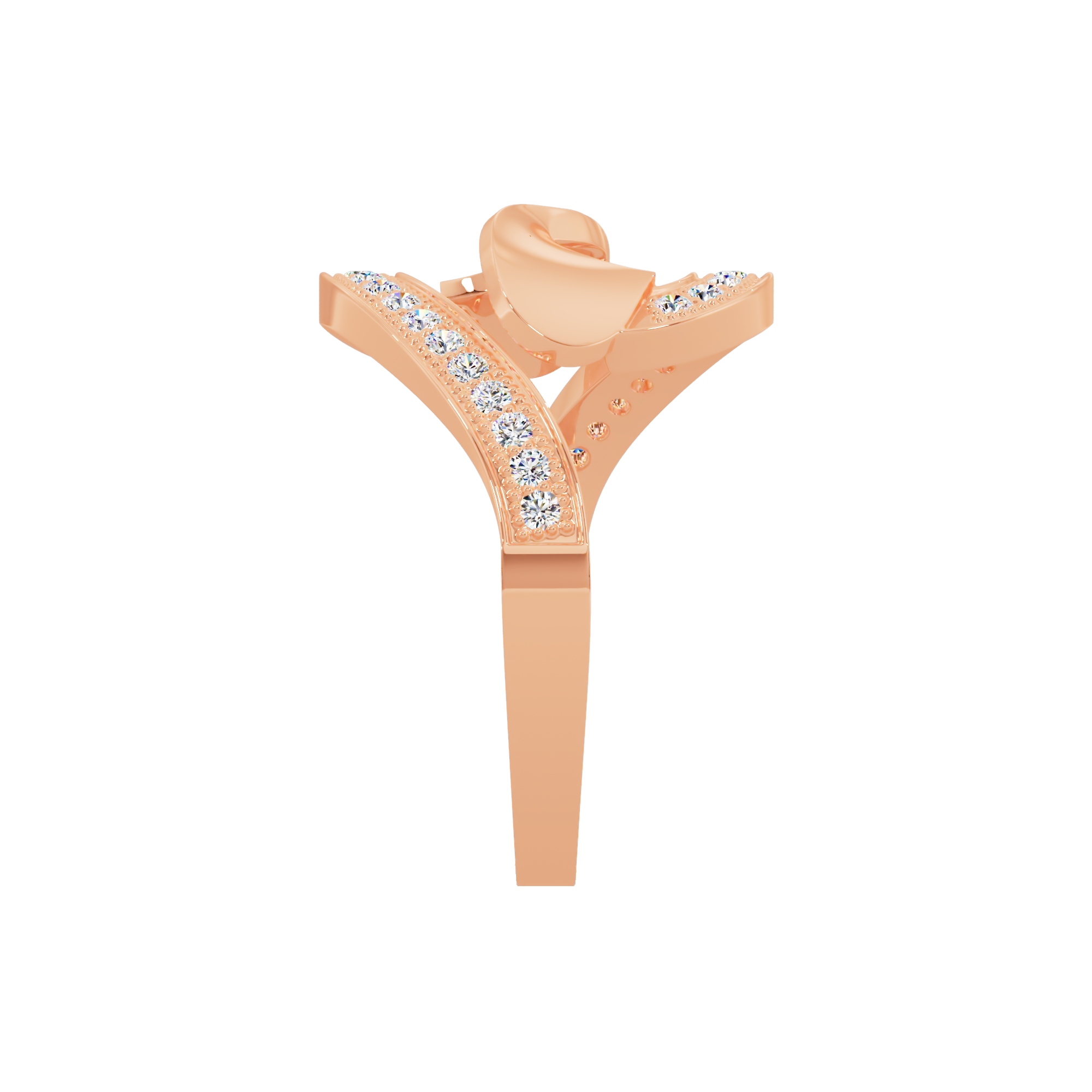 Fleur Solitaire Ring