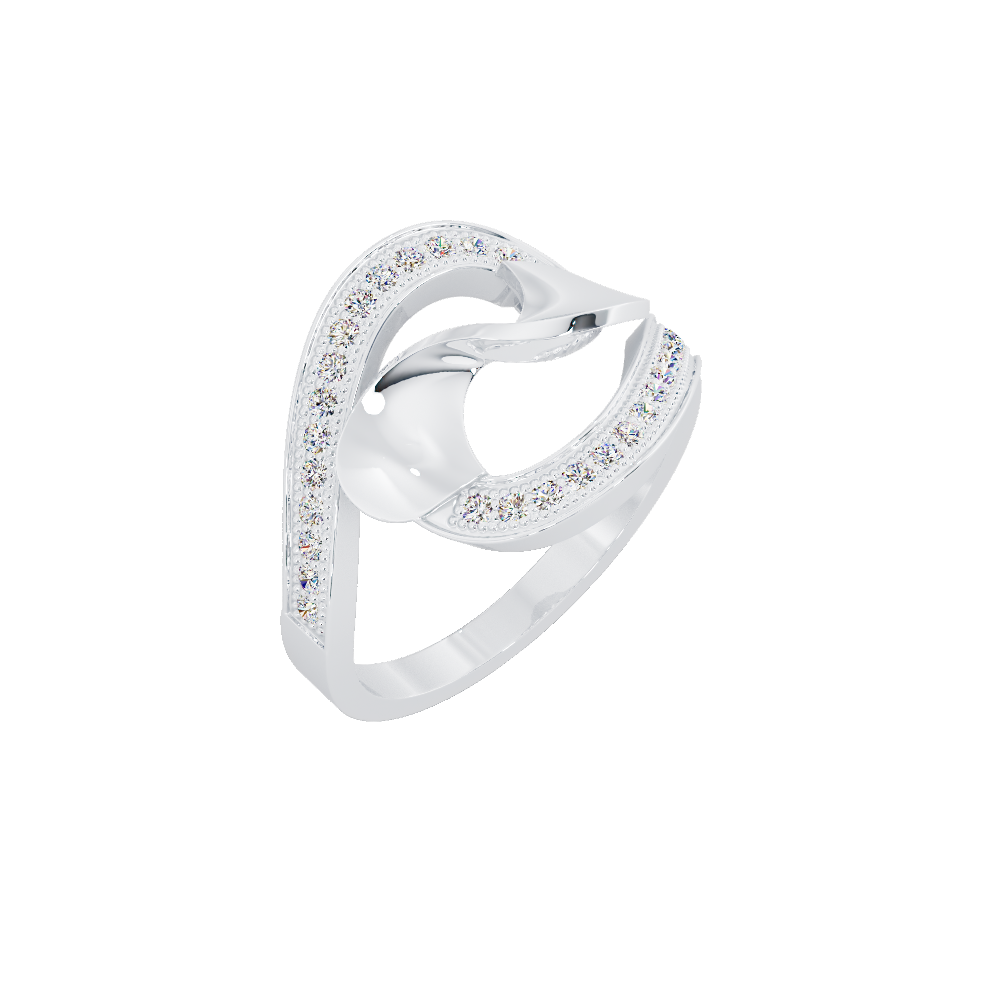 Fleur Solitaire Ring