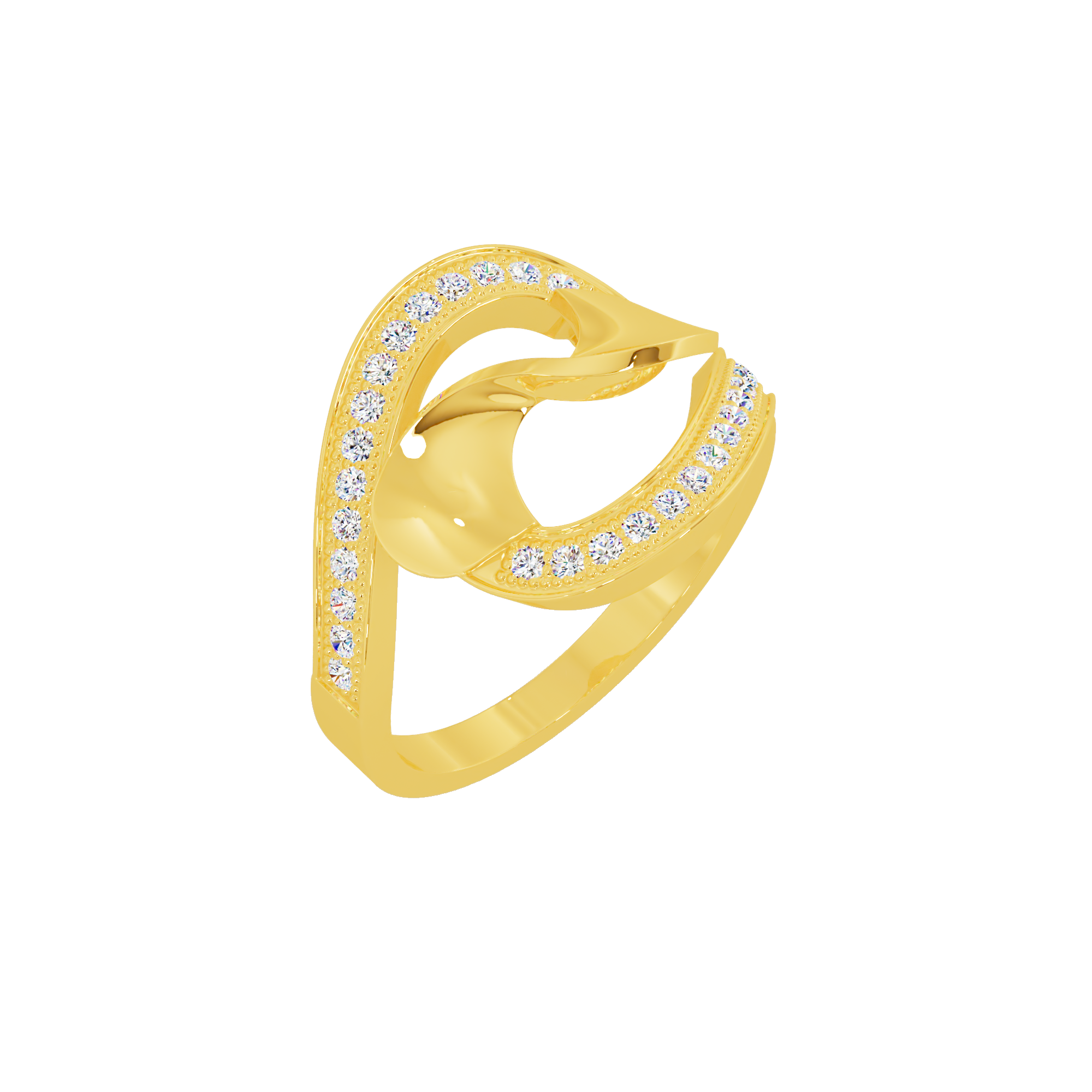 Fleur Solitaire Ring