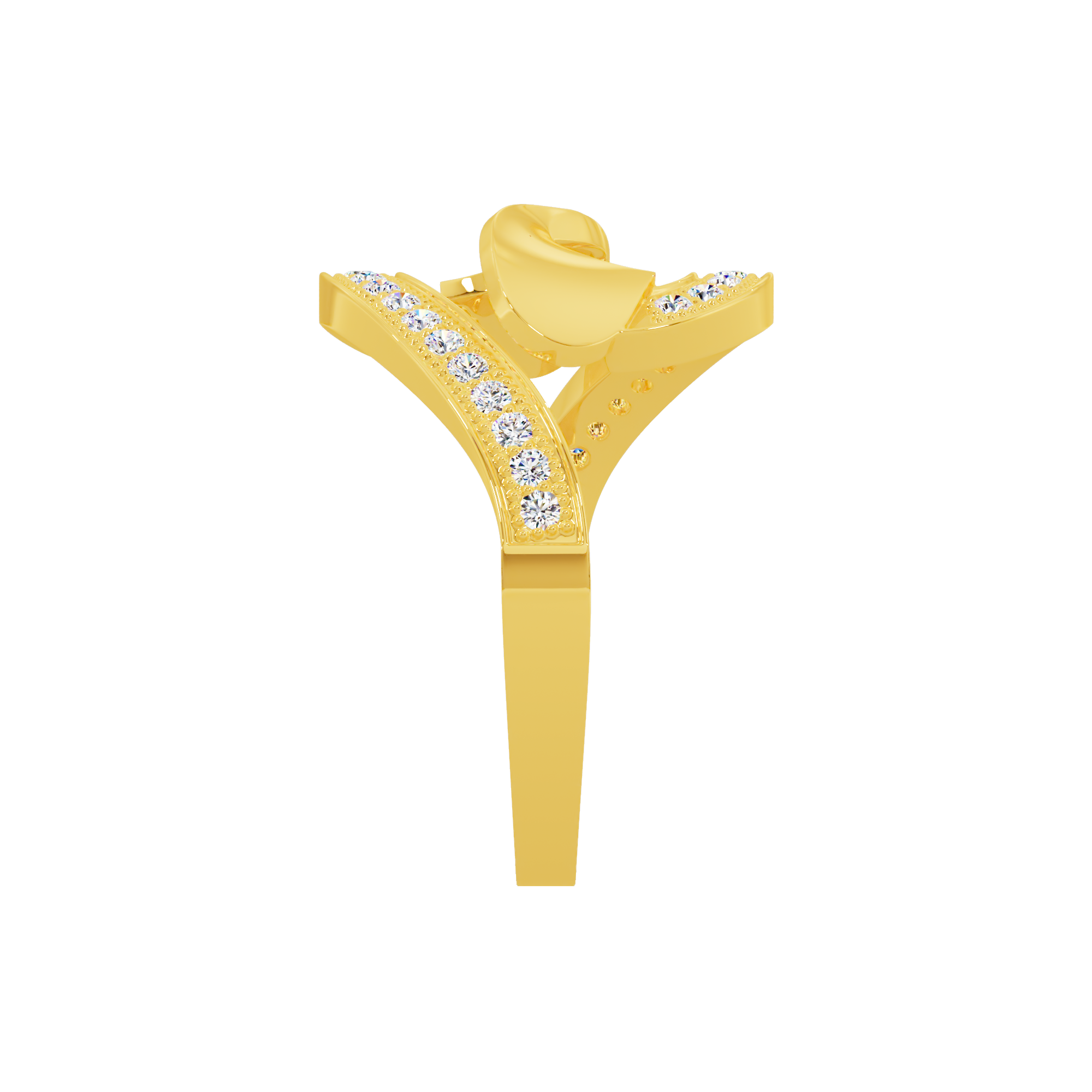Fleur Solitaire Ring