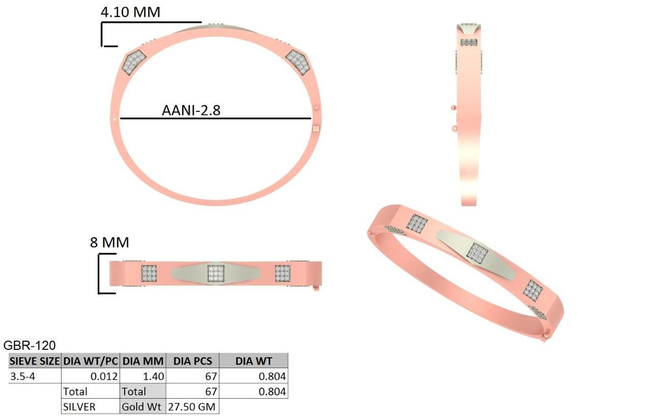 Platinum Crest Bracelet