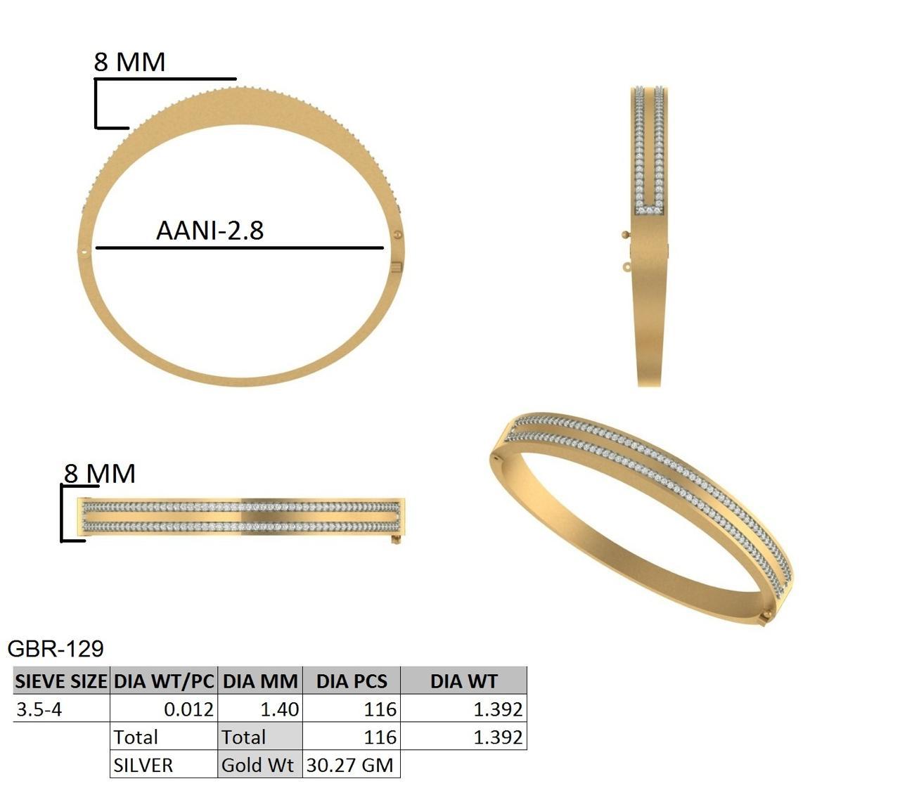 Argent Halo Bracelet